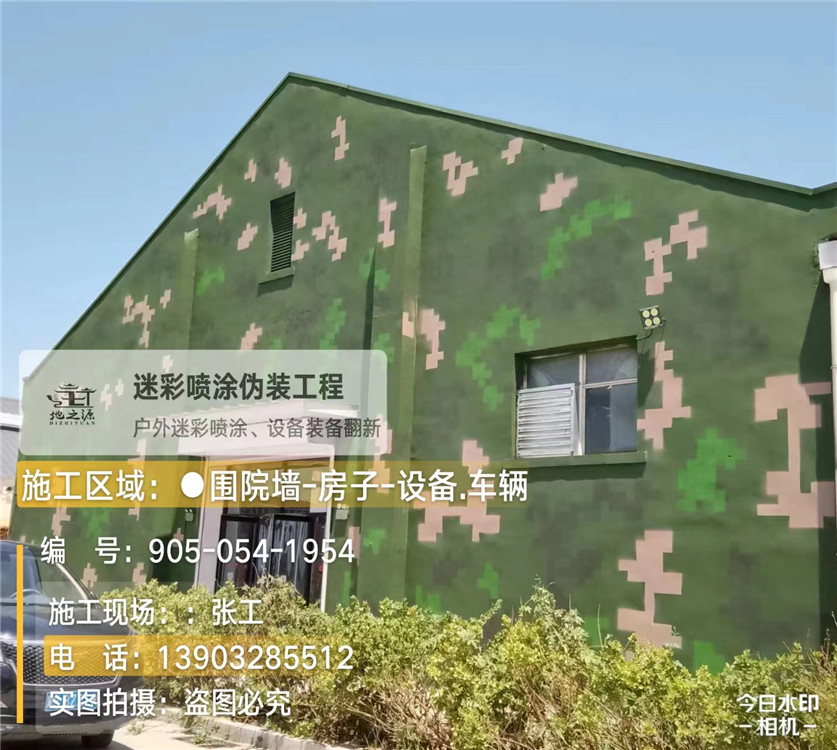 白城外墙数码迷彩漆施工报价清单（100㎡标准墙面测算）